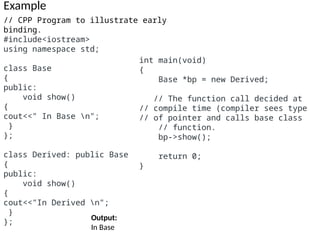 OOPS_Unit-4.pptx VIRTUAL FUNCTIONS IN OOP | PPTX