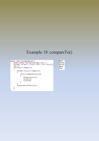 Example 18: compareTo()
 