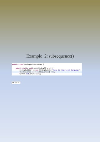 Example 2: subsequence()
 