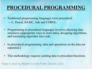 Oops in Java | PPT | Programming Languages | Computing