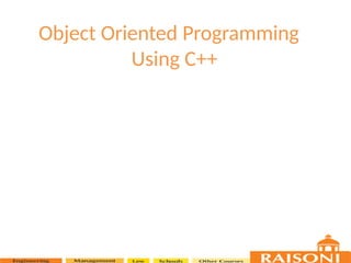 Principles of Object Oriented Programmin | PPTX