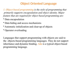 Principles of Object Oriented Programmin | PPTX