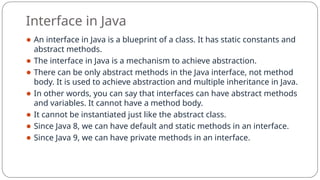 Comprehensive Guide to Java Interfaces and Multiple Inheritance | PPTX