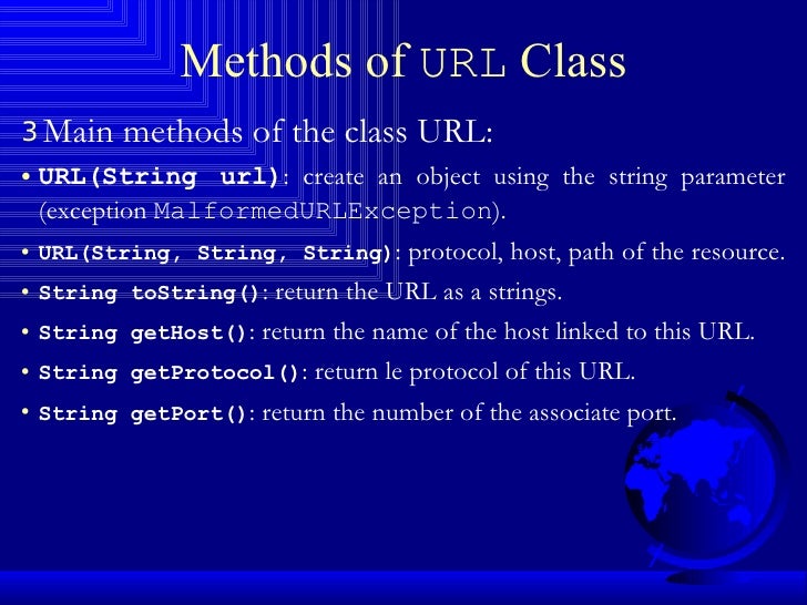 URL Class in JAVA