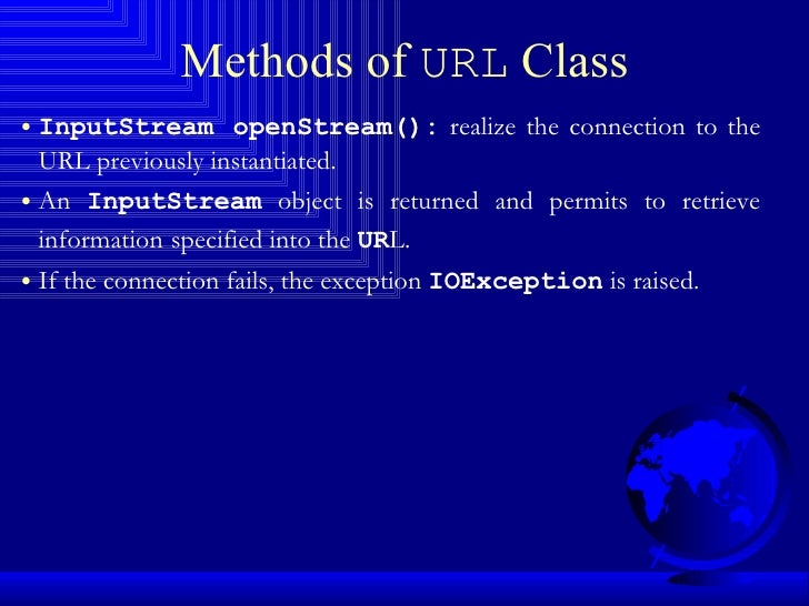 URL Class in JAVA