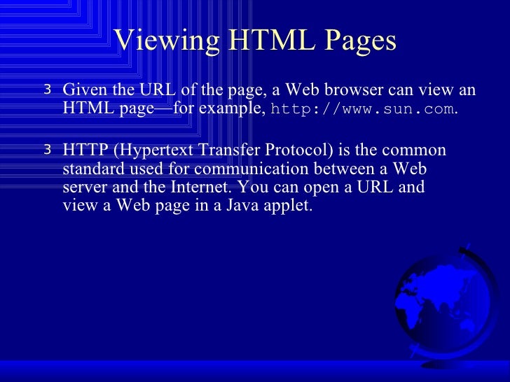 URL Class in JAVA