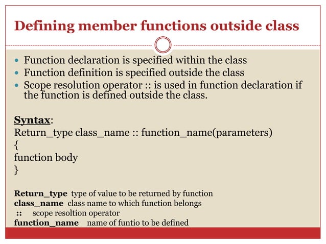 Object Oriented Programming Using C++ | PPTX | Programming Languages ...