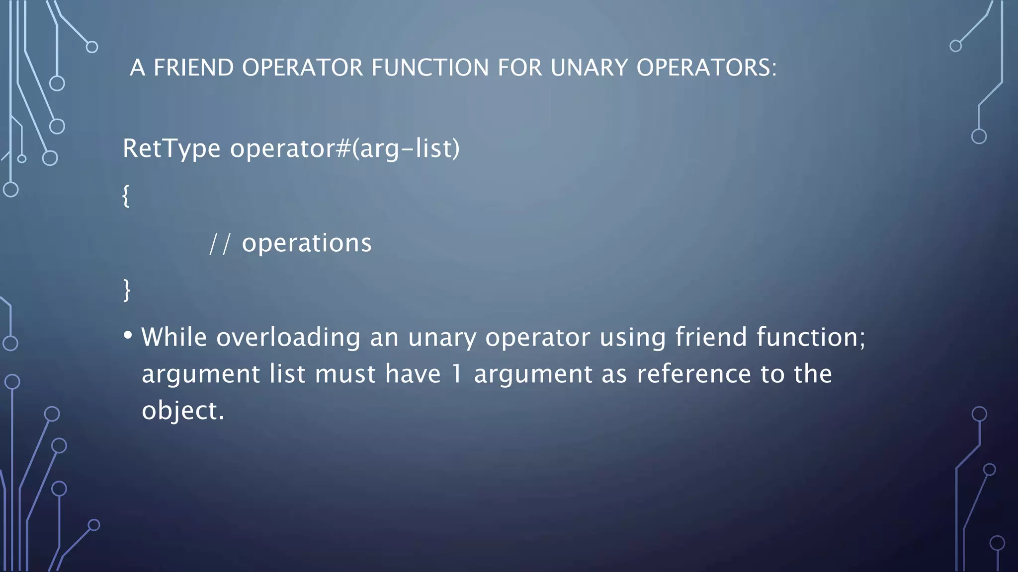 OPERATOR OVERLOADING IN C++ | PPTX | Web Development | Internet
