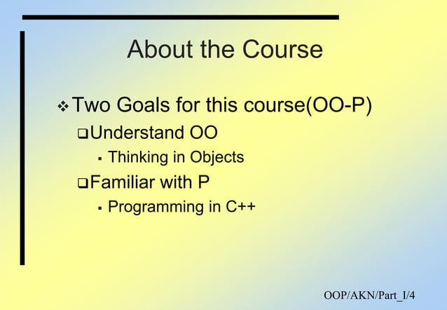 Object Oriented Programming using C++ Part I | PDF