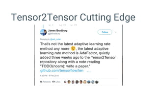 Tensor2Tensor Cutting Edge
 
