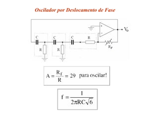 Oscilador por Deslocamento de Fase
 