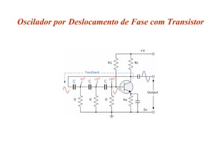 Oscilador por Deslocamento de Fase com Transistor
 