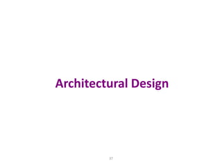 37
Architectural Design
 