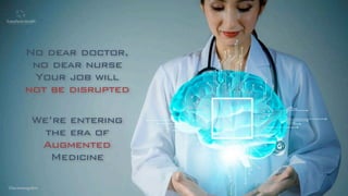 ©lucienengelen
We’re entering
the era of
Augmented
Medicine
No dear doctor,
no dear nurse
Your job will
not be disrupted
©lucienengelen
 