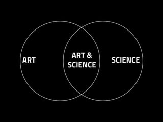 ART &
SCIENCE
SCIENCEART
 
