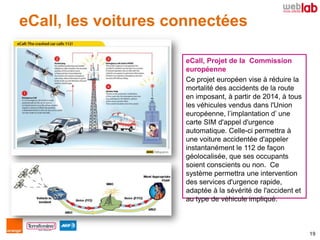 eCall, les voitures connectées

                     eCall, Projet de la Commission
                     européenne
      ...
