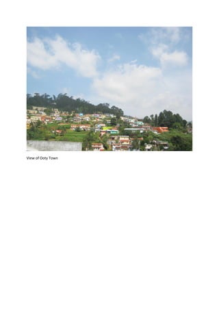 View of Ooty Town 
 