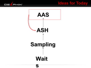Ideas for Today

AAS
ASH
Sampling
Wait
s

 