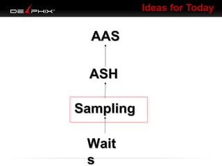 Ideas for Today

AAS
ASH
Sampling
Wait
s

 