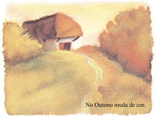 No Outono muda de cor. 