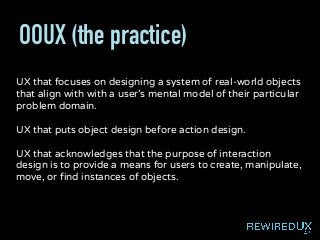 Designing Object Oriented Experiences | PPT