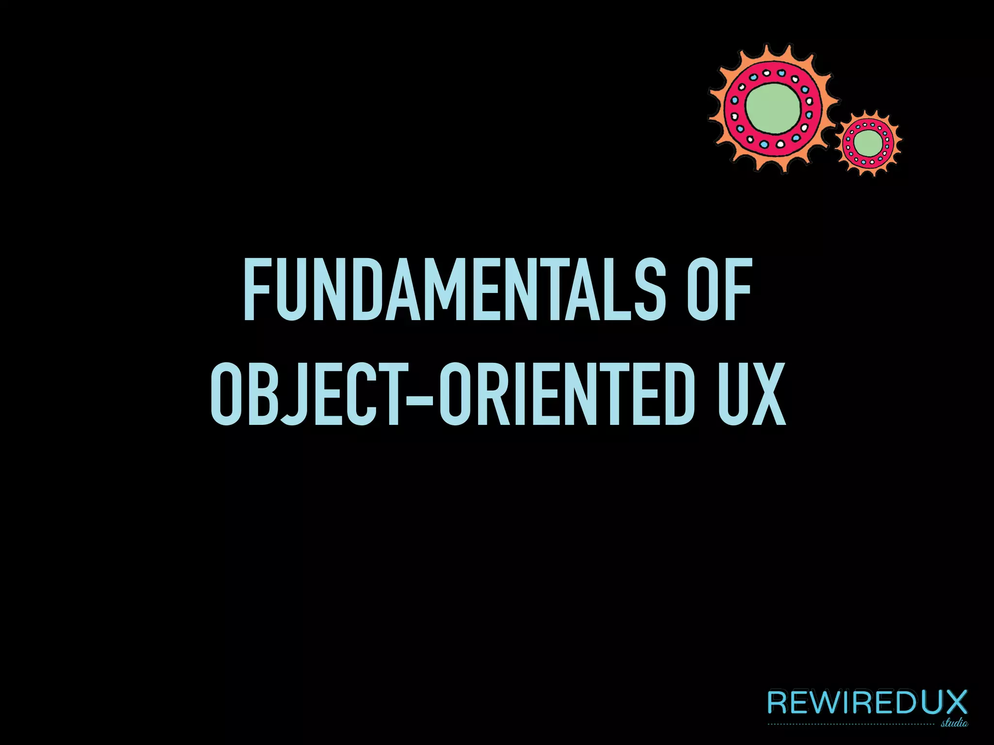Fundamentals of Object-Oriented UX | PDF