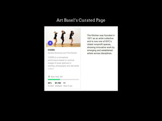 Art Basel’s Curated Page
 
