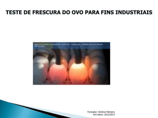 TESTE DE FRESCURA DO OVO PARA FINS INDUSTRIAIS

Formador- António Palmeiro
Ano letivo- 2012/2013

 