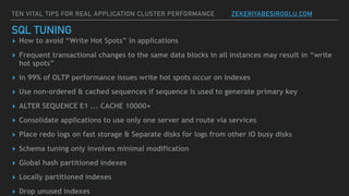 Oracle Rac Performance Tunning Tips&Tricks | PDF