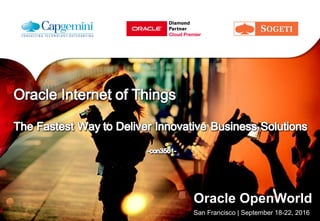 Oracle OpenWorld
San Francisco | September 18-22, 2016
 