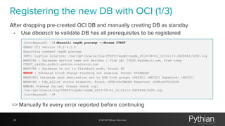 Dbname Oracle Oracle Exadata Cloud Services guide from practical experience - OOW19 | PDF