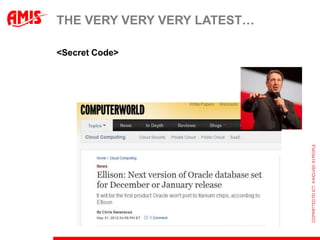 THE VERY VERY VERY LATEST…

<Secret Code>
 