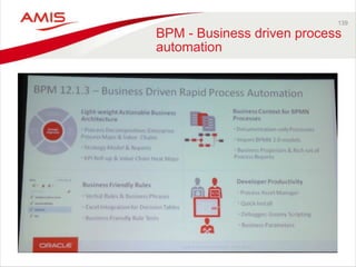 139 
BPM - Business driven process 
automation 
 