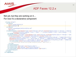 82 
ADF Faces 12.2.x 
Not yet, but they are working on it… 
For now it’s a declarative component 
 