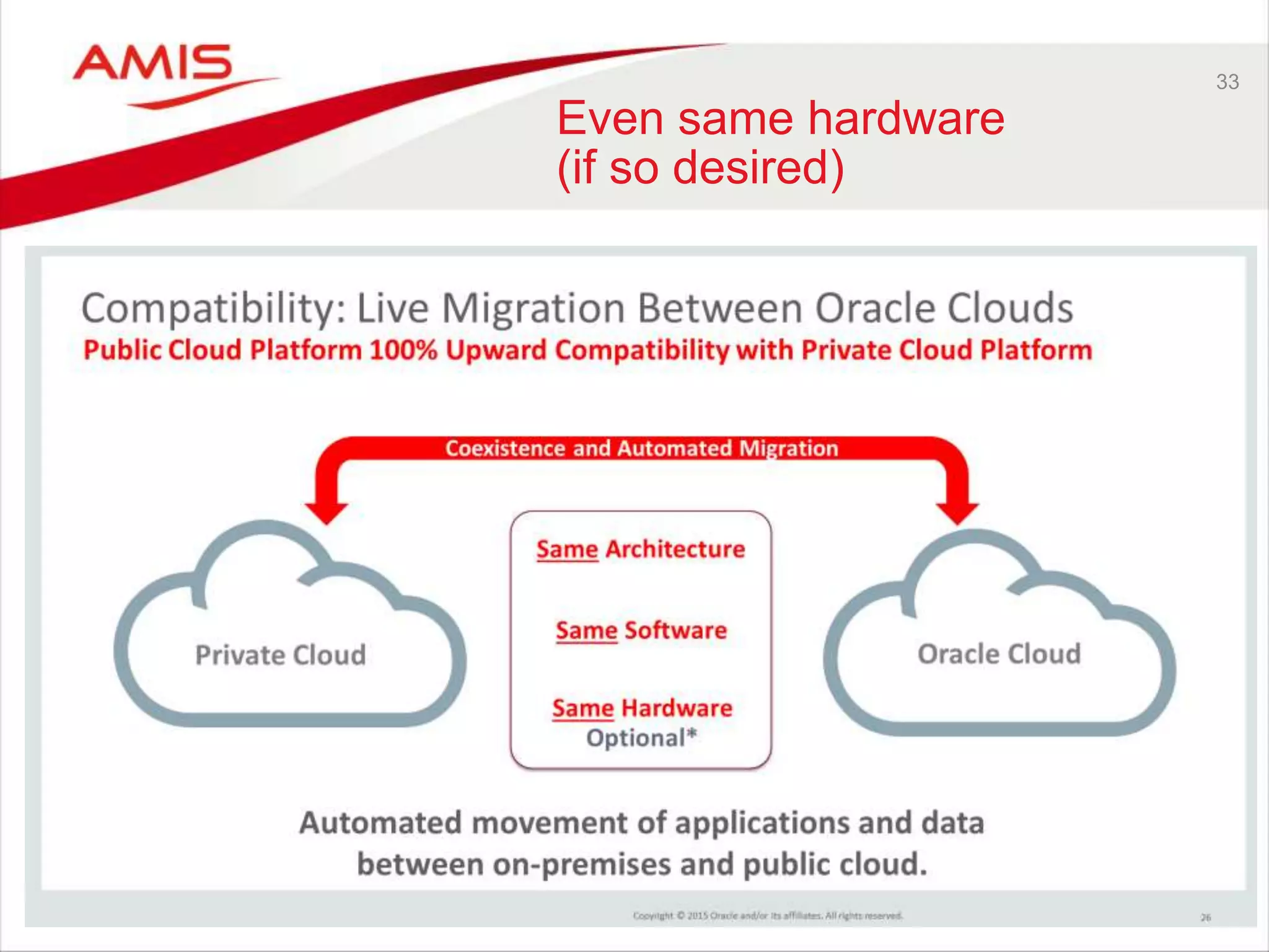 33
Even same hardware
(if so desired)
 