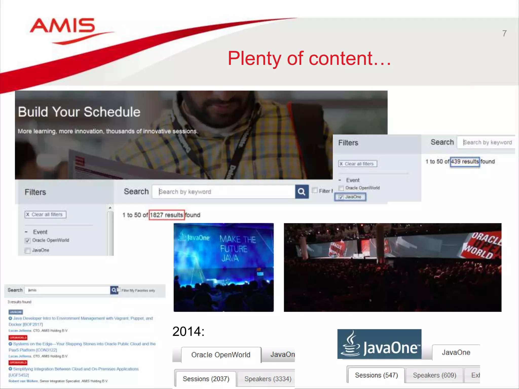 7
Plenty of content…
2014:
 