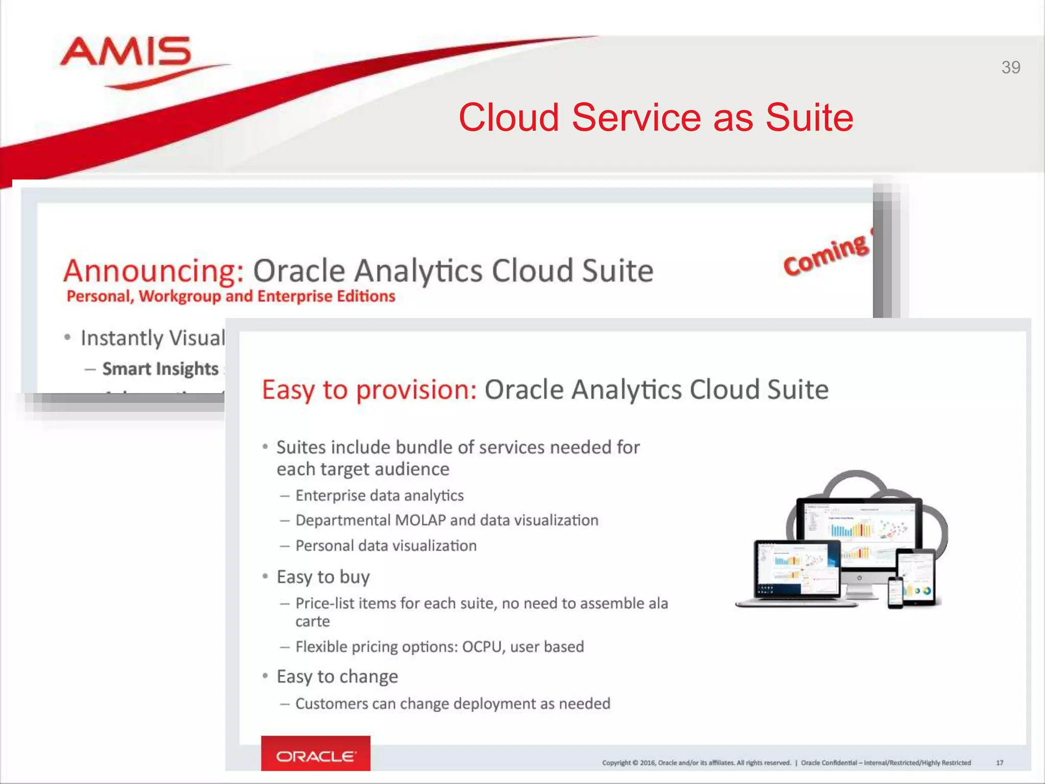39
Cloud Service as Suite
 