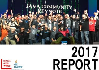 REPORT
2017
Oracle OpenWorld / JavaOne 2017 REPORT | 取材・構成・文：西野大介（SOMPOシステムズ株式会社）
 