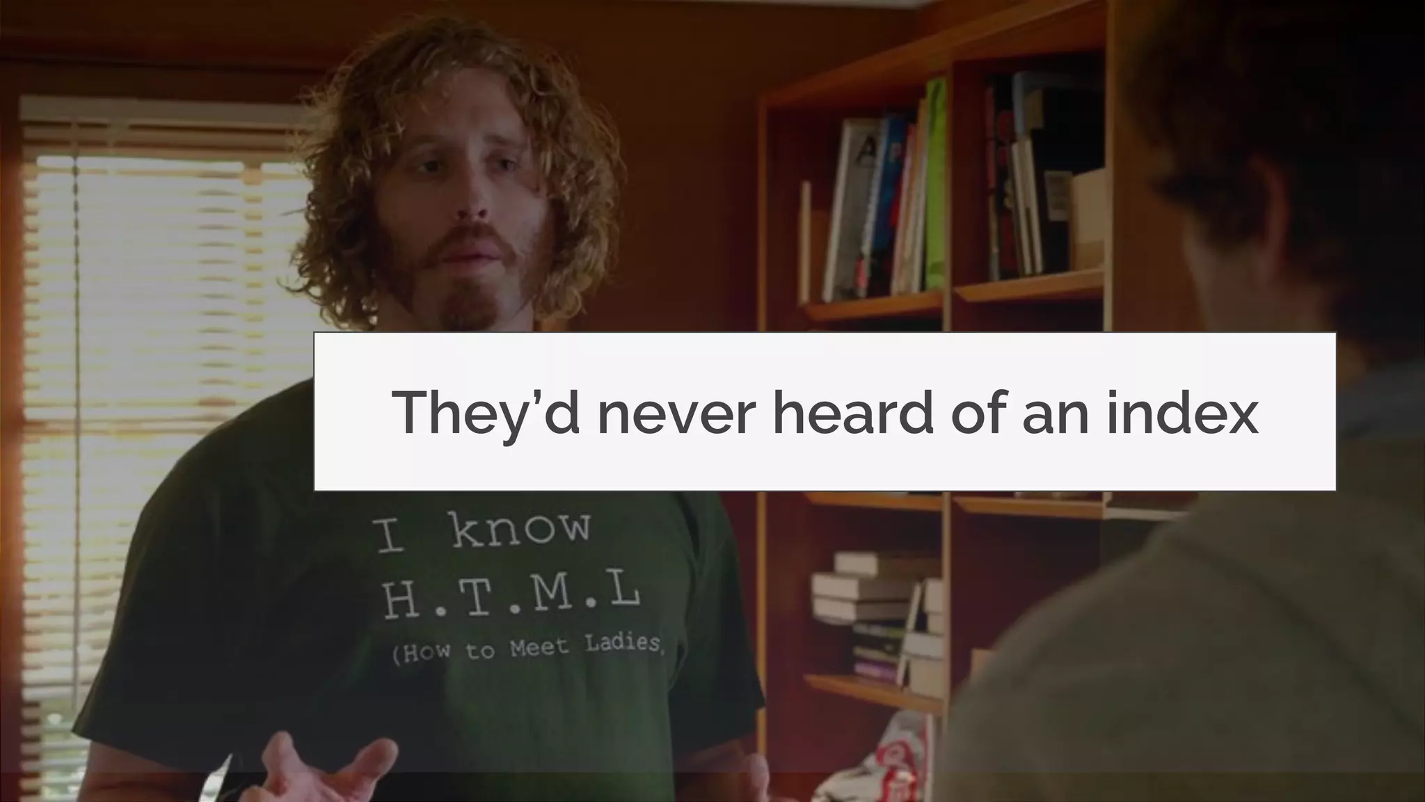 © MJR Analytics 2018, T: +44 01273 041134 (UK) 415-218-2161 (US) W: https;//mjr-analytics.com E: info@mjr-analytics.com
They’d never heard of an index
 