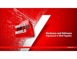 Graphic Section Divider




48   Copyright © 2012, Oracle and/or its affiliates. All rights reserved.
 