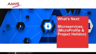 Robert van Mölken
What’s Next:
Microservices,
(MicroProfile &
Project Helidon)
 