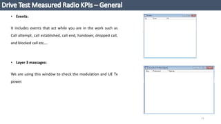 TELECOM OPTIMIZATION AND DRIVE TEST ANALYSIS | PPTX
