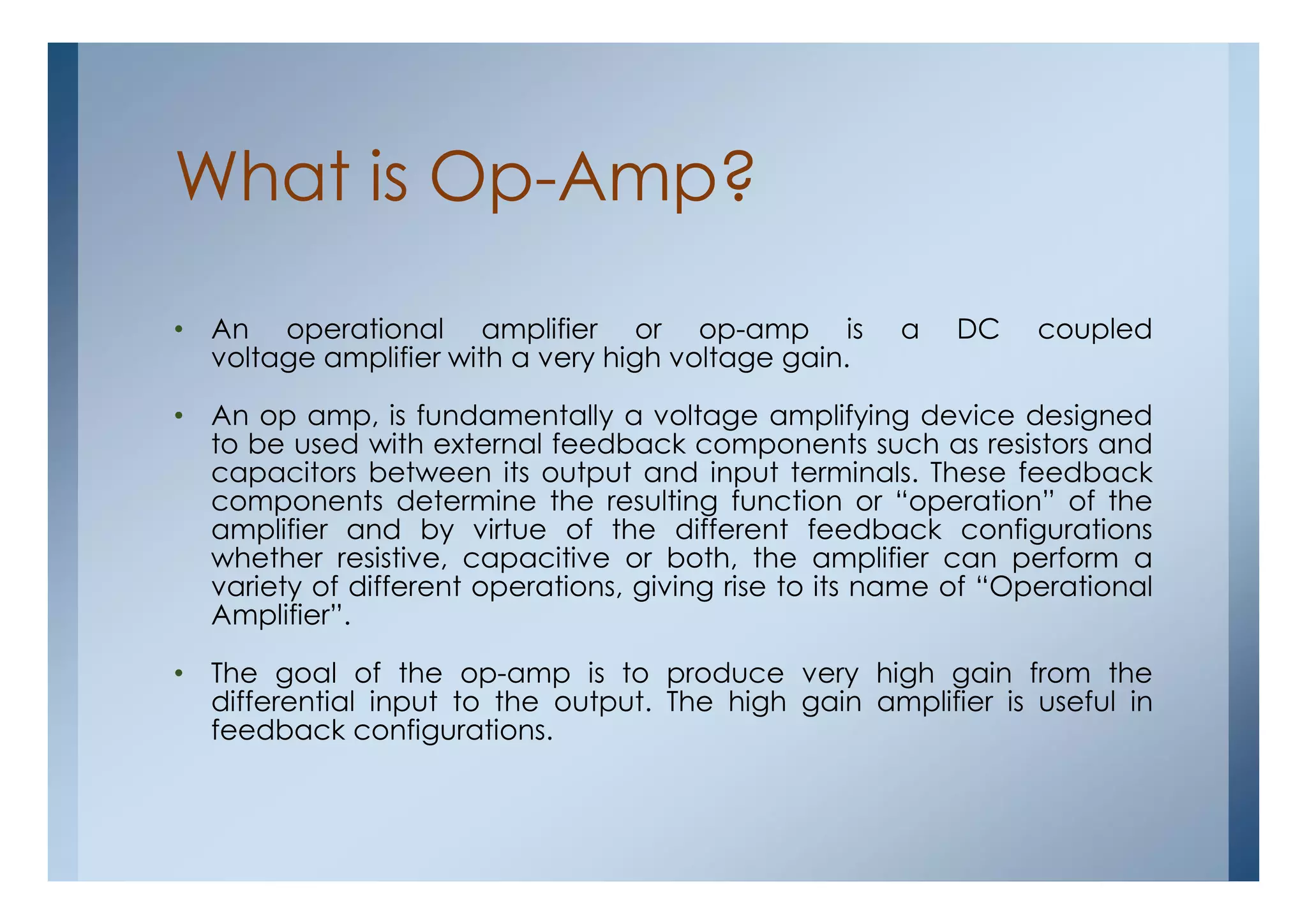 Op-Amp 1 | PDF
