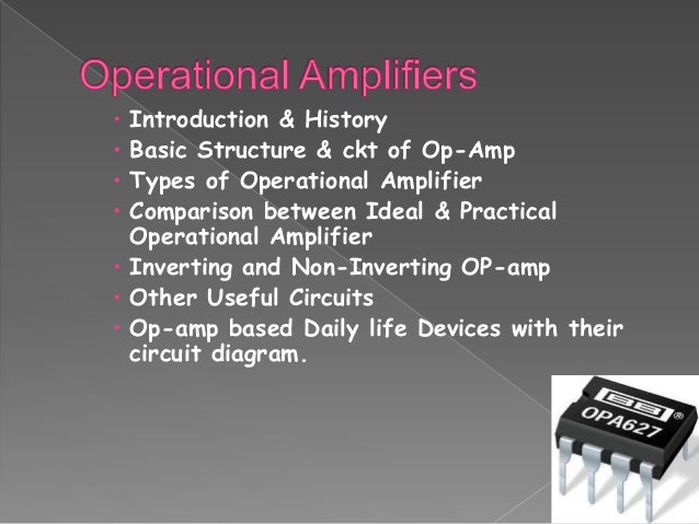Types Of Op Amp Circuits