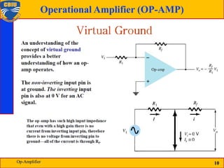 10
Operational Amplifier (OP-AMP)
10
Op-Amplifier
 