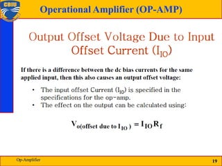 19
Operational Amplifier (OP-AMP)
19
Op-Amplifier
 