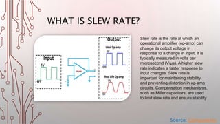Discover How to measure slew rate in an op-amp? | PPTX