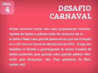 ideias carnaval