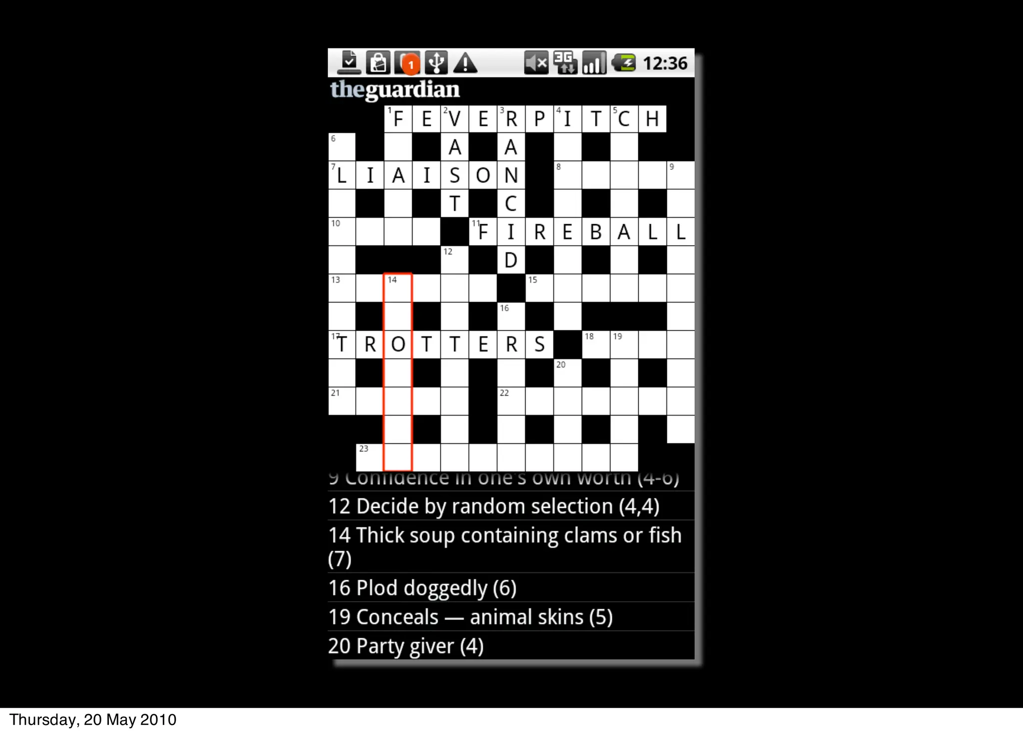 Thursday, 20 May 2010
 