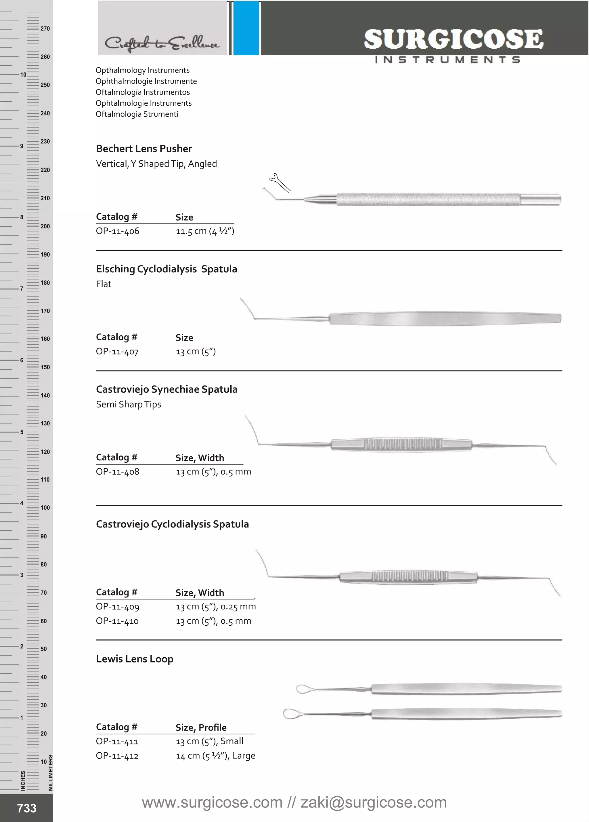 OPHTHALMIC SURGERY INSTRUMENTS [SURGICOSE] | PDF